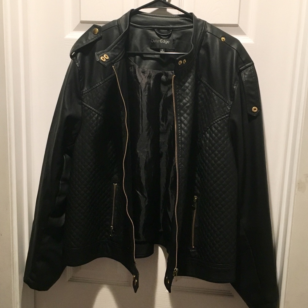 NWOT Plus Sized Leather Jacket